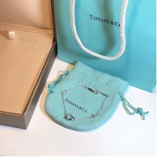 Дамска сребърна гривна Tiffany Elsa Peretti Diamonds By The Yard Open Heart