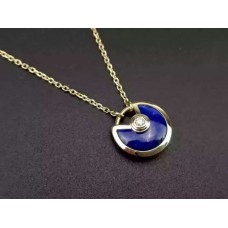 Колие Amulette de Cartier с диаманти Lapis Lazuli от жълто злато, бяло злато и розово злато