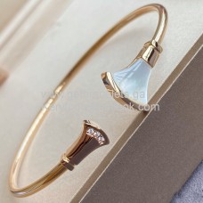 Гривна Bvlgari Divas Dream от седеф с диаманти, розово злато 1:1