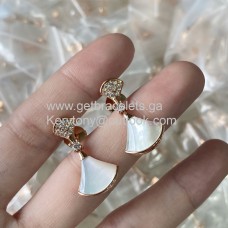 Обеци Bvlgari Divas Dream от седеф с диаманти