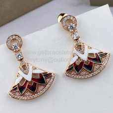 Обеци Bvlgari Divas Dream в многоцветен цвят, розово-златисти