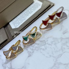 Пръстен Bvlgari Divas Dream с камъни и диаманти Pave от розово злато