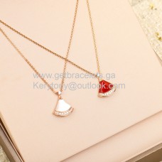 Малко колие Bvlgari Divas Dream с диаманти Pave от розово злато