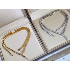Колие Bvlgari Serpenti Viper Sleek Shapes, жълто злато/бяло злато, копие