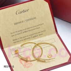 Обеци Cartier Juste Un Clou от 18-каратово жълто злато с диаманти