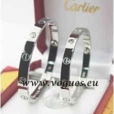  Гривна Cartier от бяло злато с 4 диаманта