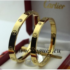  Гривна Cartier от жълто злато с 4 диаманта