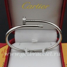 Гривна Cartier Juste Un Clou с диаманти от бяло злато