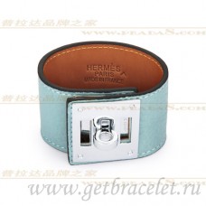Гривна Hermes Kelly Dog синя със сребро