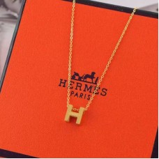 Колие Hermes „H“ от жълто злато