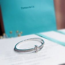 Гривна Tiffany Tiffany T1 Paved Diamonds Wide, сребро/жълто злато/розово злато