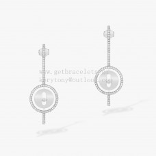 Обеци Messika Lucky Move Arrow с диаманти от бяло и розово злато