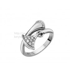 Пръстен Bvlgari DIVAS Dream от бяло злато с диаманти Pave
