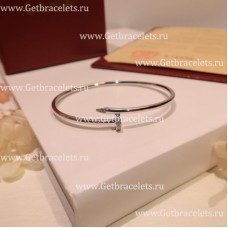 Гривна Cartier Juste Un Clou SM от бяло злато с диаманти