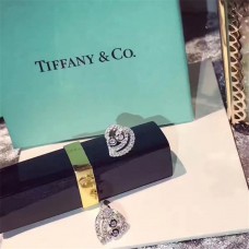 Сребърна обеца Tiffany Enchant 925 с кухи сърцевидни кристали