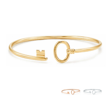 Сребърна гривна Tiffany Keys от тел, модерни дизайнерски бижута