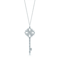 Колие Tiffany Keys с висулка Tiffany Victoria Key с диаманти във формата на круша, DC Разпродажба