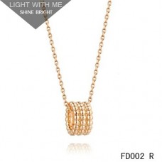 Висулка Van Cleef Arpels от розово злато Perlee 3 реда