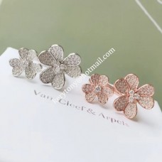 Пръстен Van Cleef Arpels Frivole Between the Finger от жълто злато/бяло злато/розово злато с диаманти на едро