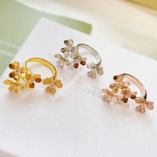 Пръстен Van Cleef Arpels Frivole Between the Finger от жълто злато/бяло злато/розово злато с диамант